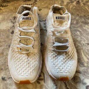 NOBULL white Knit Athletic Shoes